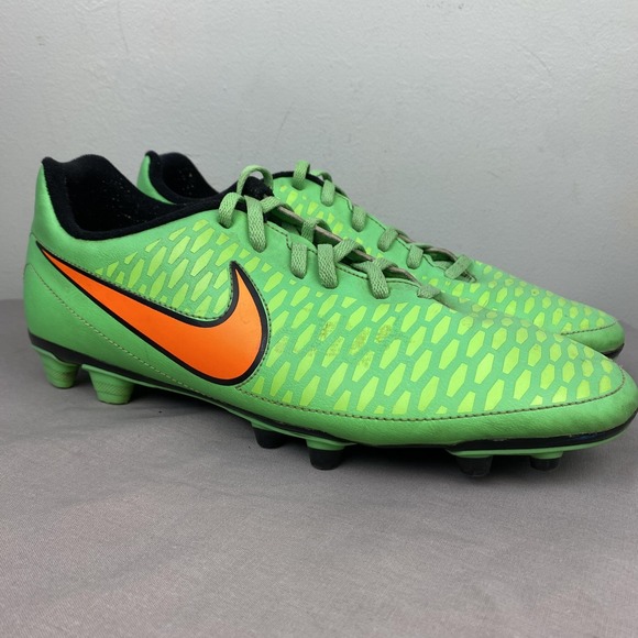 Nike Magista Ola FG Shoes Mens Size 11 Green Orange Soccer Cleats 651543-380 - Picture 1 of 9
